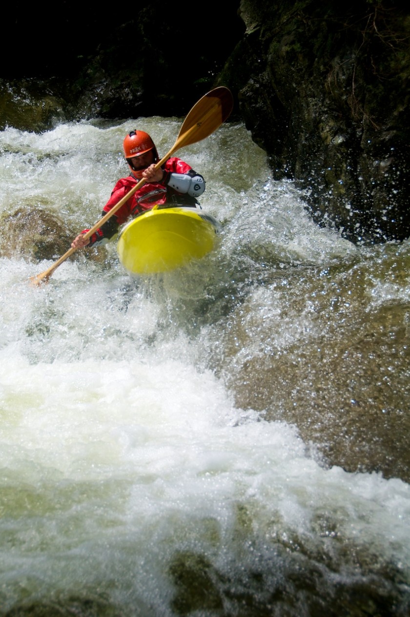 Jeremy beginning Cold Fusion on Cold Brook in NH