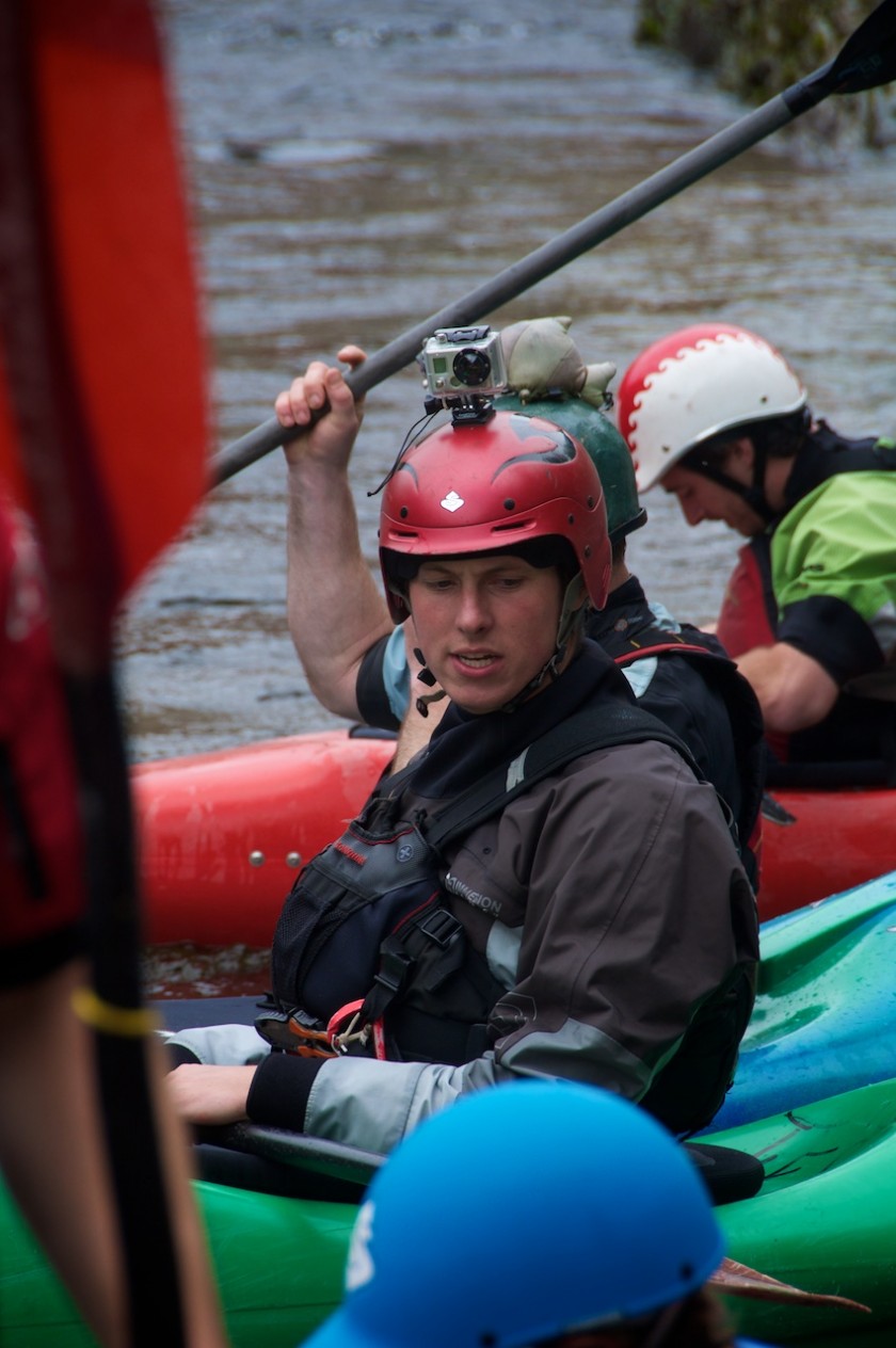 Tom at the start of the K-Bomb Duo Race