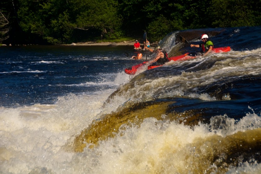 Downriver Freestyle at Nesowadnehunk Falls for the Penobscot Race 2