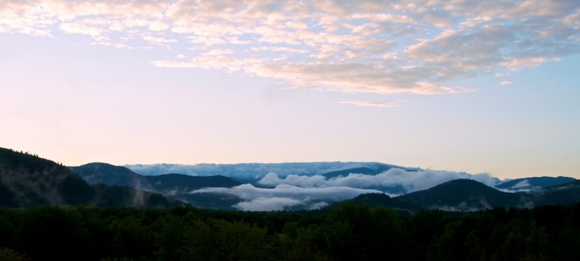 Sunset over the White Mountains from North Conway 1