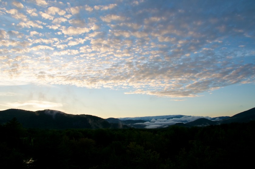 Sunset over the White Mountains from North Conway 2