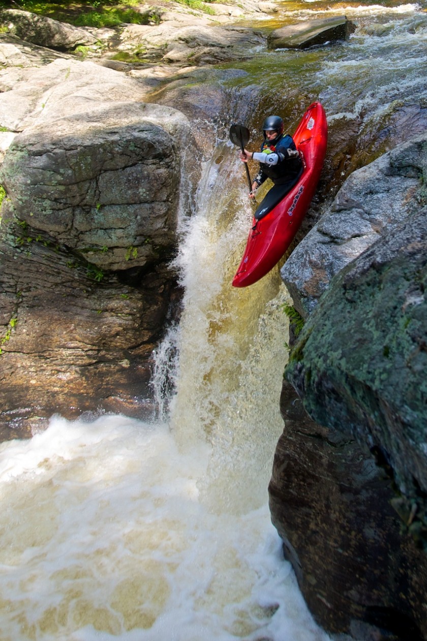 Jeff dropping Frenchman's on the Bull Branch of the Sunday River 1