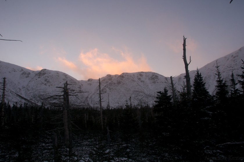 Sunset over the Saddle