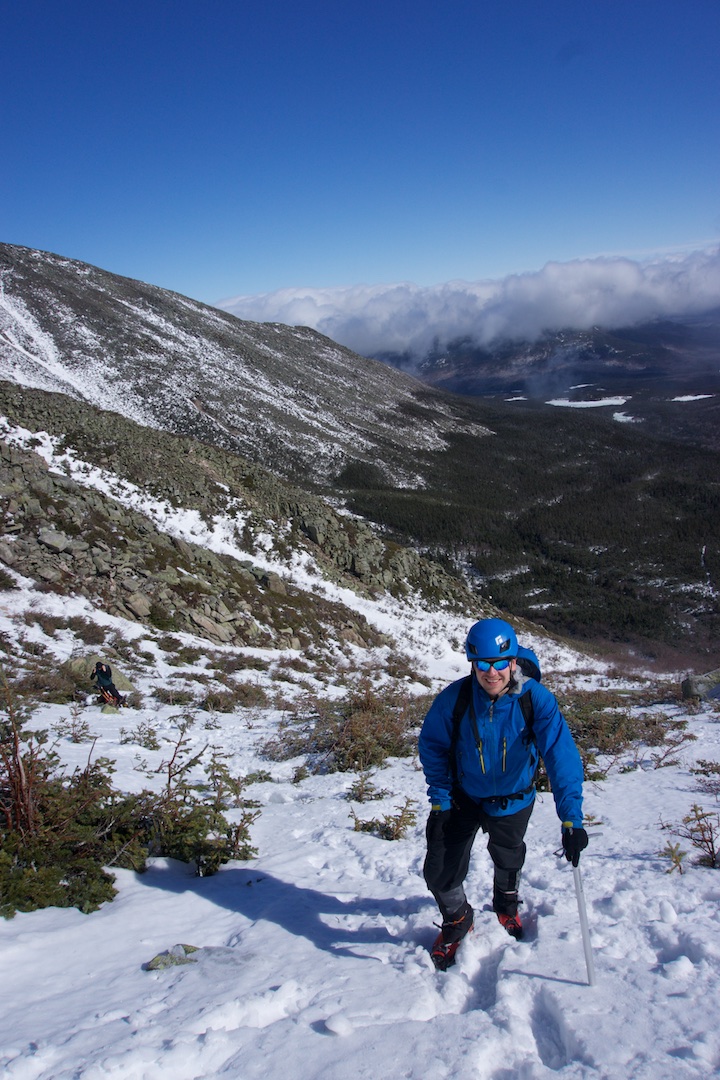 Julek ascending the Saddle