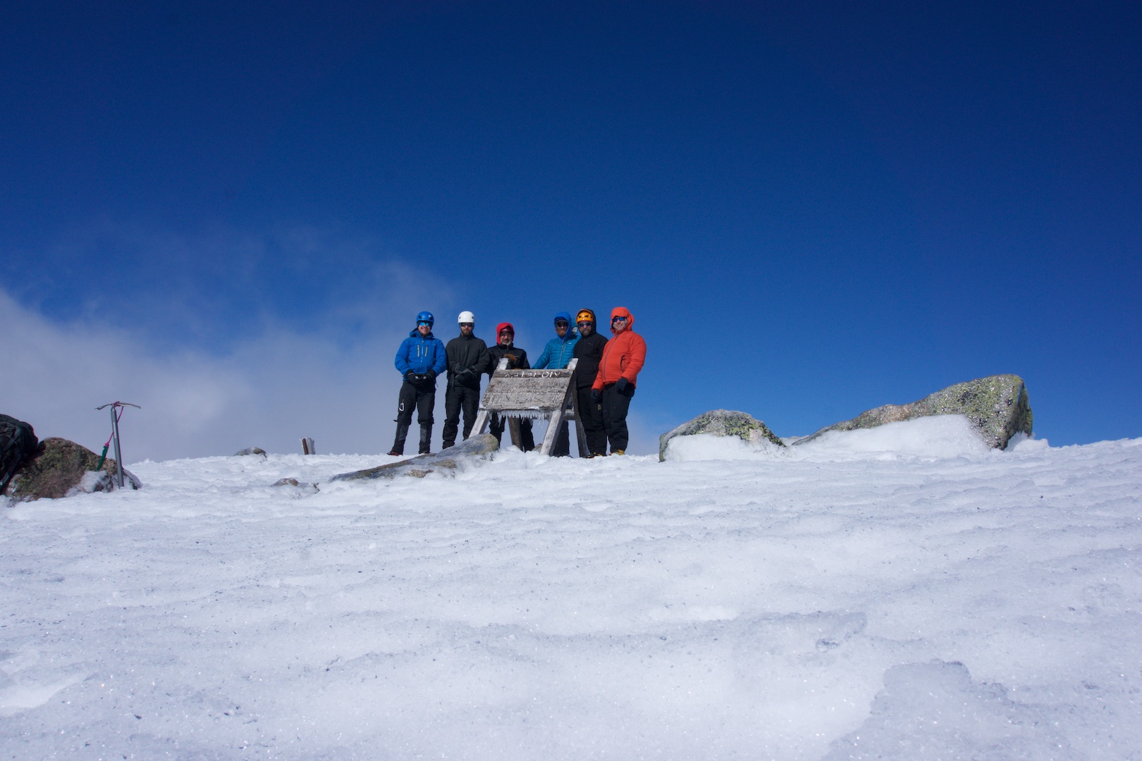 Mahoosuc with Summit Sign