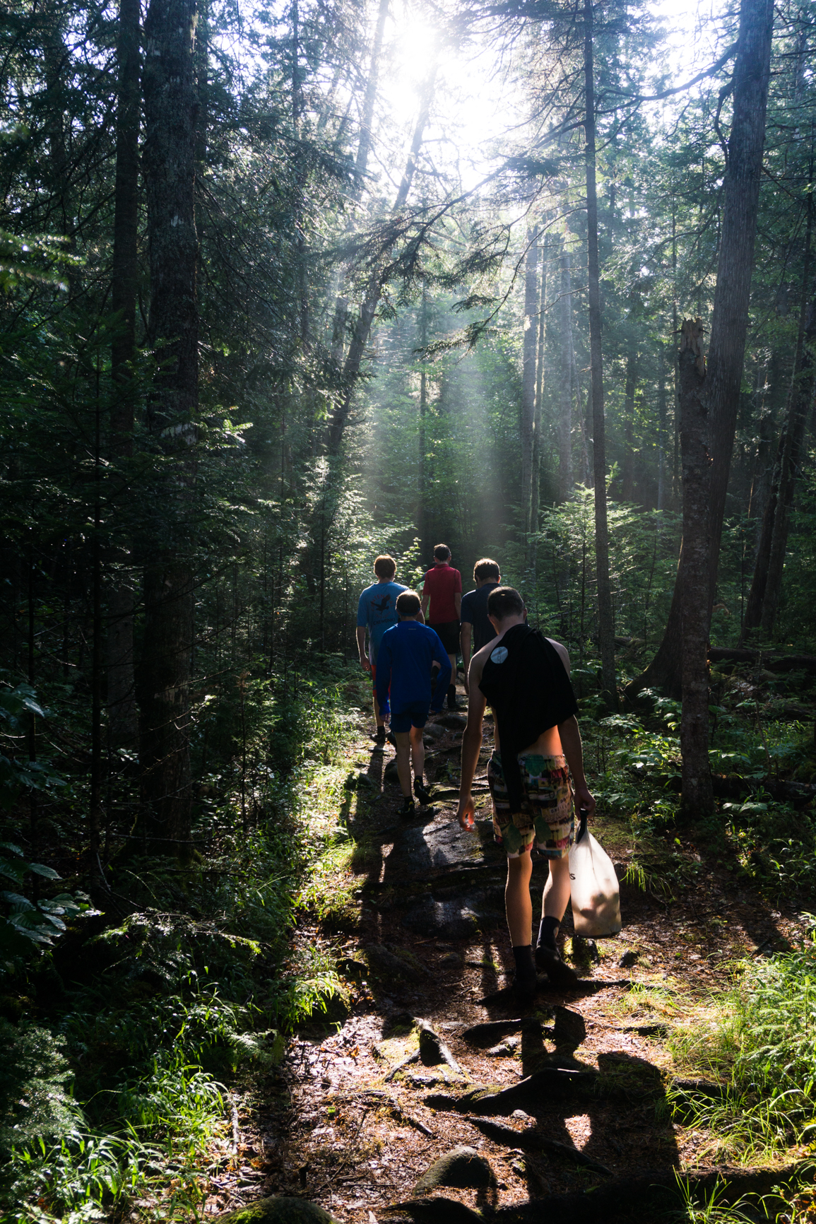 Hiking up