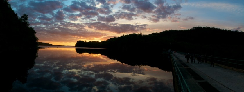 Sunset at Ripogenus Dam on the West Branch of the Penobscot