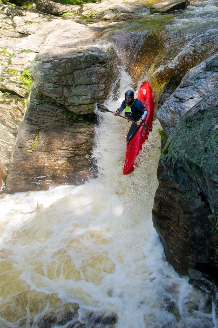 Jeff dropping Frenchman's on the Bull Branch of the Sunday River 2